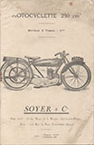 Motocyclette Soyer 250cc 3CV